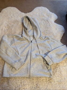 Champion Light Gray Full-Zip Hoodie Jacket